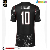 Ženske Nogometnih dresov Kanada Jonathan David #10 Gostujoči SP 2026 Kratki rokavi